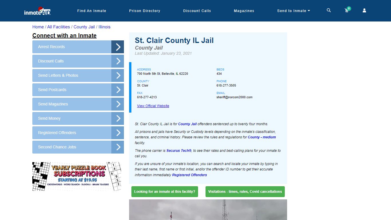 St. Clair County IL Jail - Inmate Locator - Belleville, IL